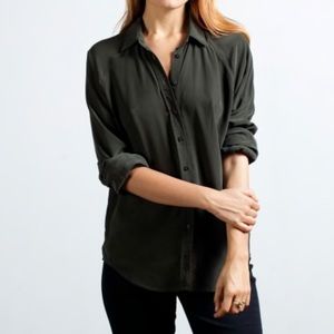 Everlane Silk Point Collar Blouse